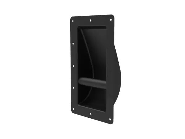 Steel bar handle black, large