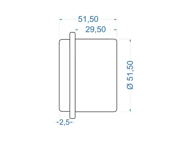 Einbaumessinstrument 100 mV DC, rund