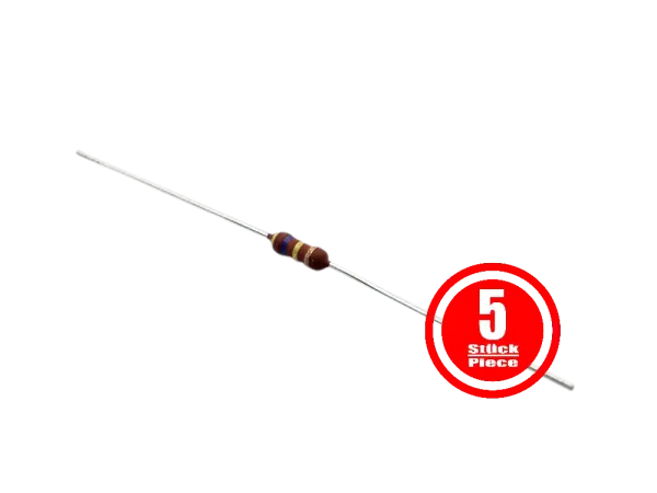 Metalloxid Widerstand  1 Watt / 470 kOhm - 5er Pack