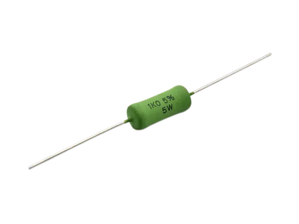 Metalloxid Widerstand 5 Watt, 1 kOhm , kleine Bauform