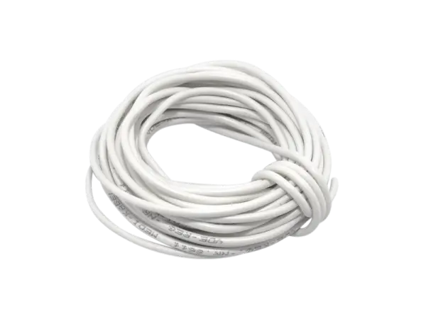Wire Silicon 0,25 mm² - white, 5 m