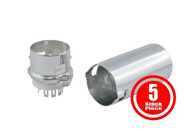 Socket Noval Ceramic, Chassis w/ Shield - Pack of 5