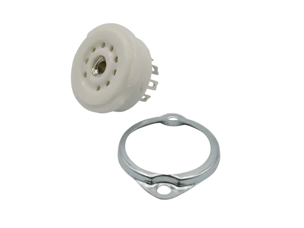 Sockel Noval Keramik, Chassis mit Ring