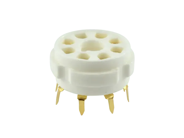 Sockel Oktal Keramik Print - GOLD, 2er Packung