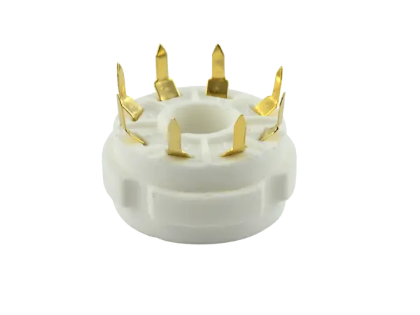 Sockel Oktal Keramik Print - GOLD, 2er Packung