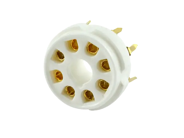 Sockel Oktal Keramik Print - GOLD, 2er Packung