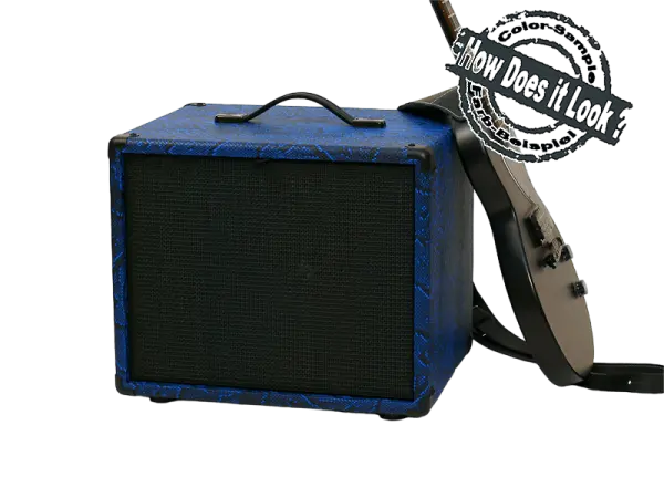 Tolex Tube-Town Snakeskin Electric Blue