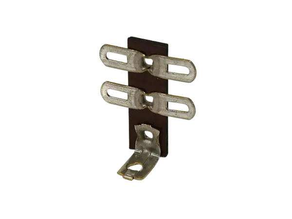 Lötleiste Keystone 833 2+1 Kontakte, stehend