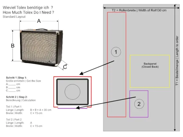 Info: Wieviel Tolex benötige ich ?