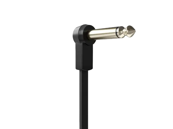 Pedalboard Patch Cable angled Jack, low profile , 0,6 m