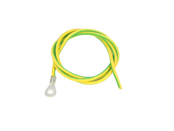 TTCA Sil-Wire 0,75 mm² with lug, green-yellow, assembled