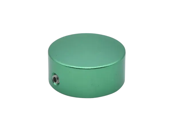 Aluminum cap for foot switch, green