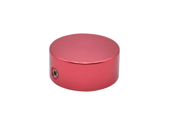 Aluminum cap for foot switch, red