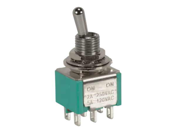 Miniatur-Kippschalter, 2-pol Wechsler EIN-EIN - Gorva Design