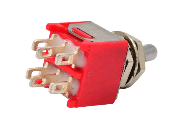 Miniature Toggle Switche short,  DPDT ON-ON