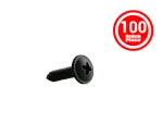 Spanplattenschraube 3,4 X 15 mm schwarz - 100 Stück