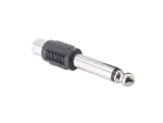 Adapter - RCA Phono Cinch female to 6.3 mm mono Jack
