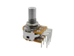 Potentiometer Alpha 16 PCB 500k linear Dual Gang - angled