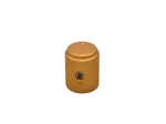 Knob Aluminium gold, 12 x 15,4 mm - Pack of 2