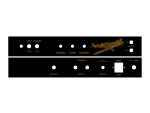 Faceplate for TT Amp-Kit Spit F. black / gold