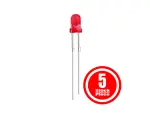 LED 5 mm rot, 5 Stück