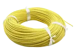 Wire Silicon 0,5 mm² yellow, 100 m spool
