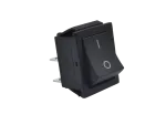 Rocker switch, 2 position, DPST, ON-OFF, black
